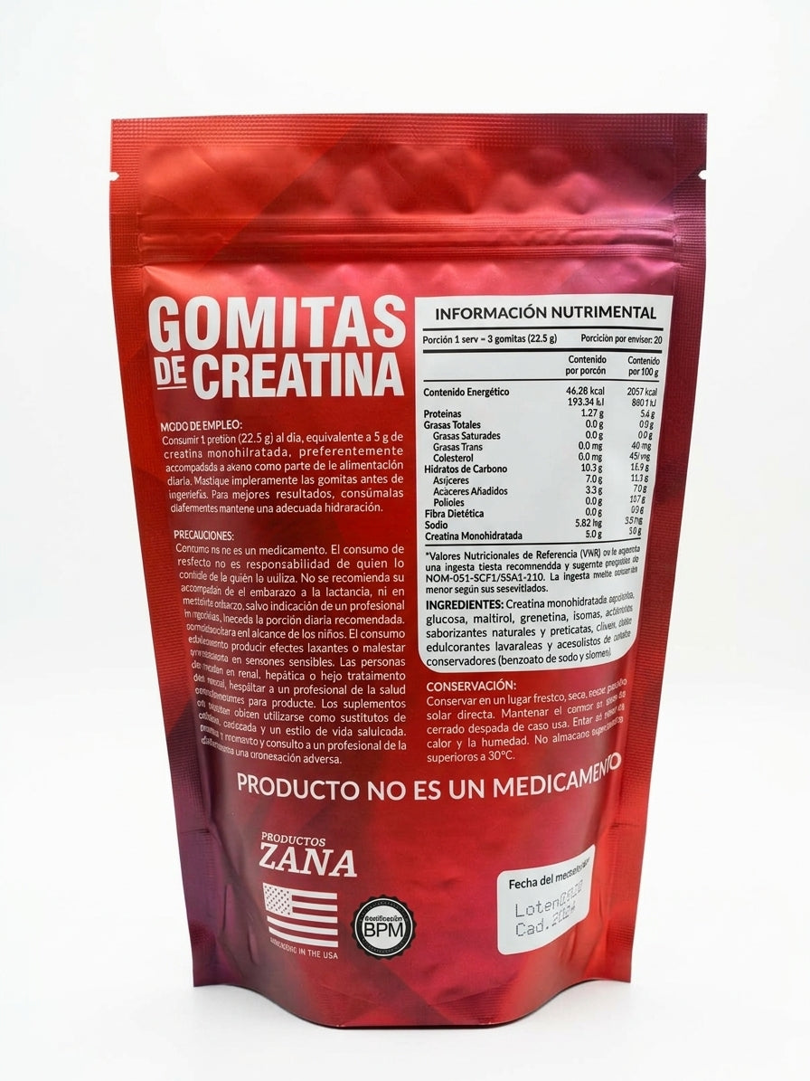 Pack 2 Unidades (60 Días) - Gomitas de Creatina