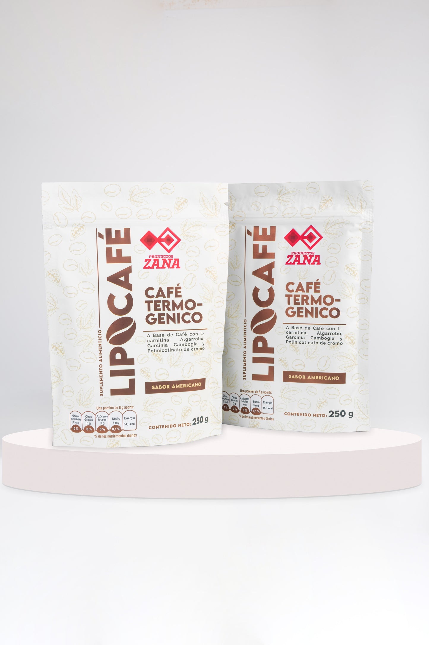 Pack 2 Unidades Suplemento Zana - Café Termogénico Lipocafé (60 Días)