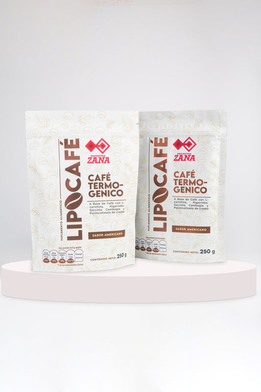 Pack 2 Unidades Suplemento Zana - Café Termogénico Lipocafé (60 Días)