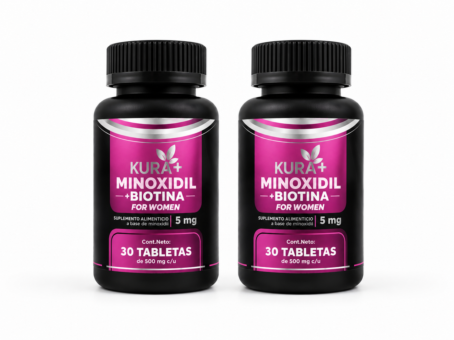 Pack 2 Unidades (60 Días) - Cápsulas De Minoxidil Mujer Kura+
