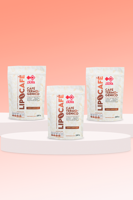 Pack 3 Unidades (90 Días) - Café Termogénico Lipocafé Zana